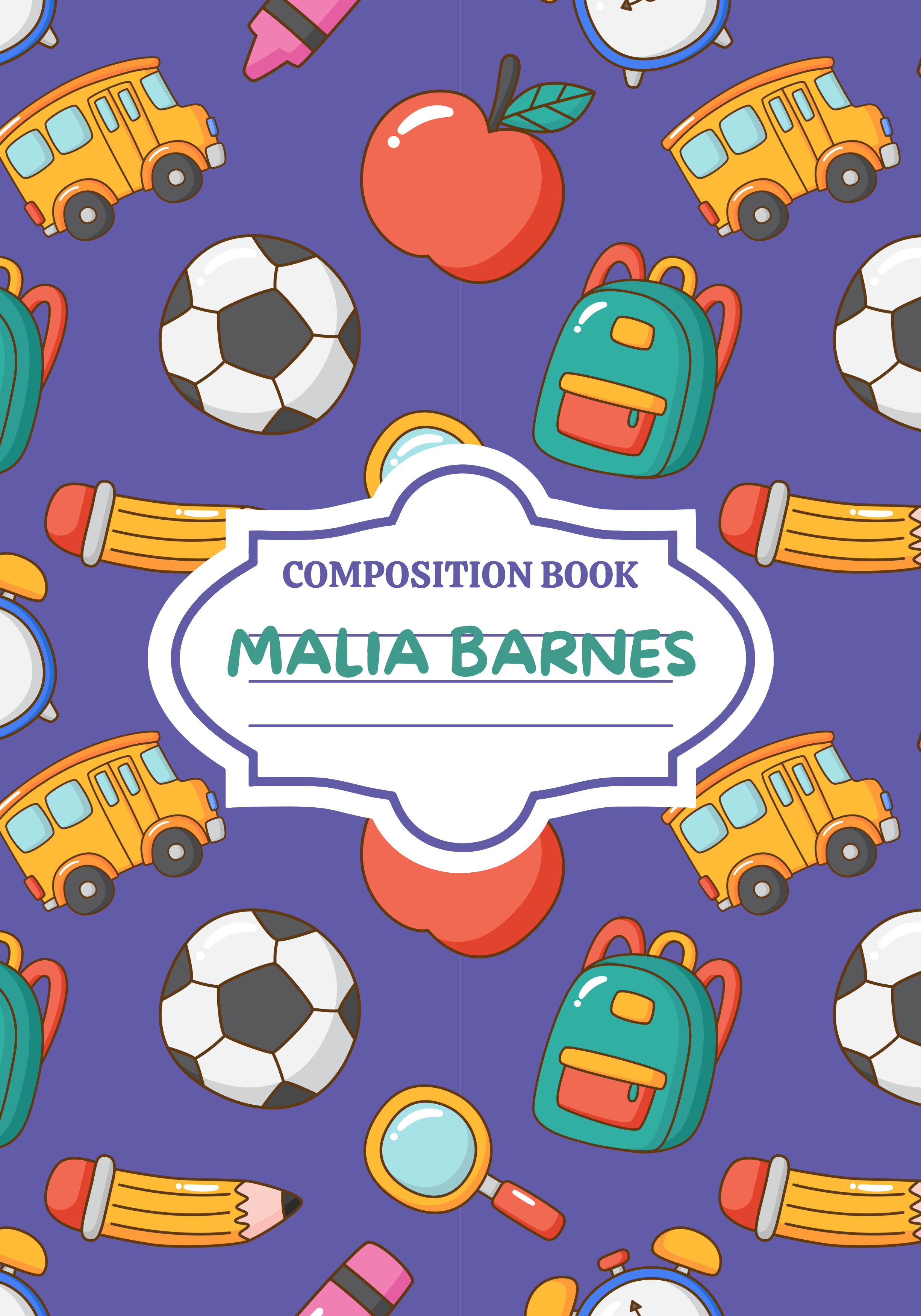 Personalized Composition Notebooks for Back to School