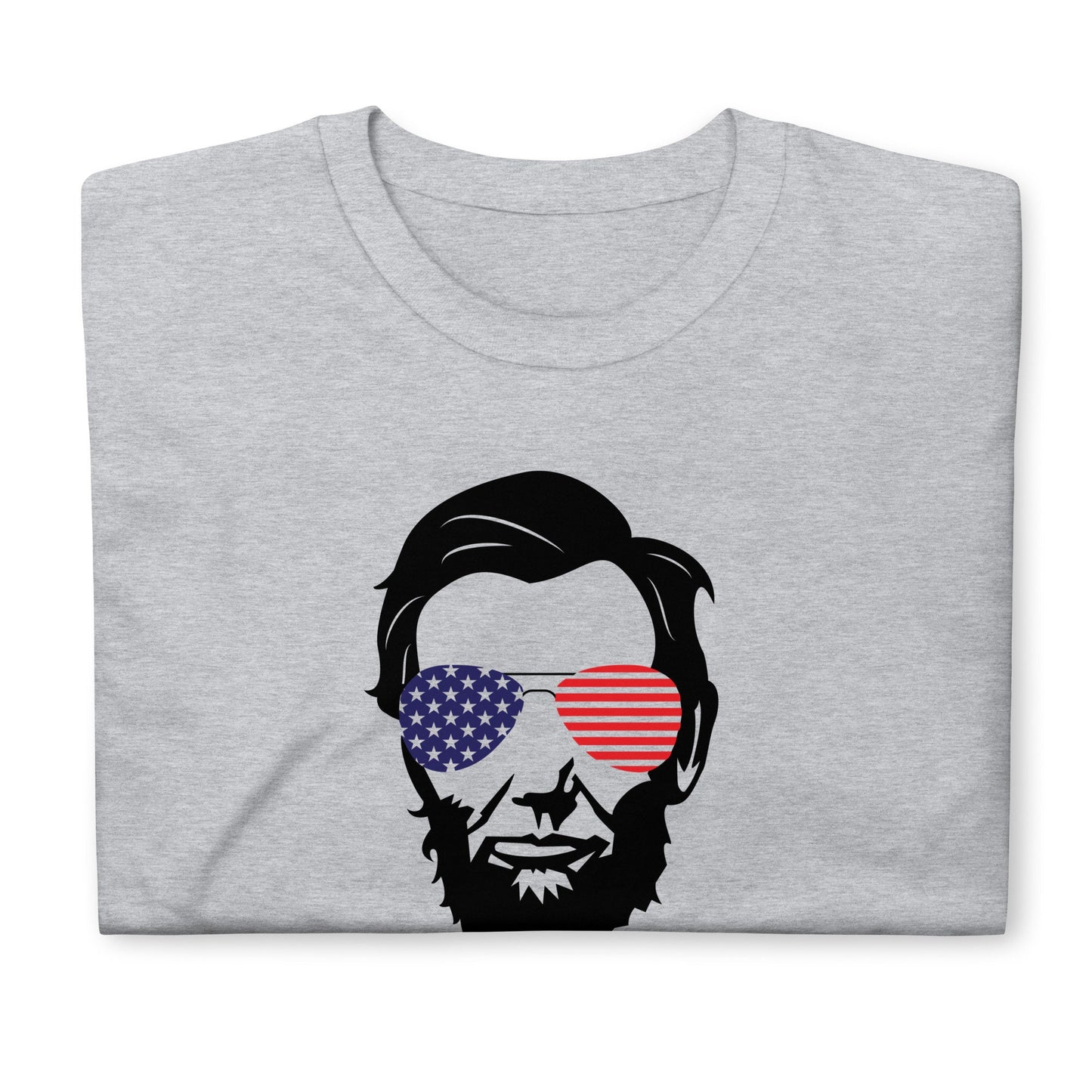 Abraham Lincoln tee, 4th of july shirt, independence day tshirt, american flag, historical figures, cool tshirts, funny tee, 'merica