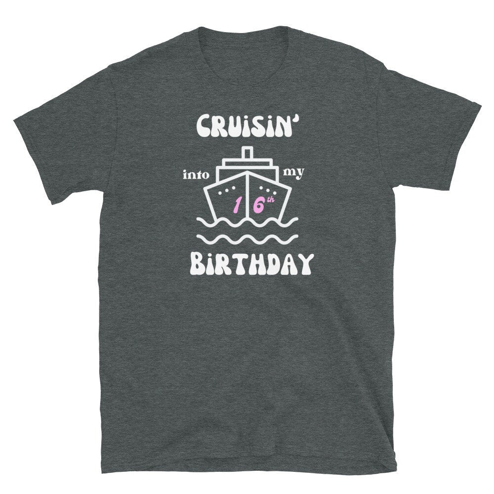 Birthday tshirt, bday tee, cruise shirts, personalized tshirts, matching tees, group celebration, cruise ship, gift idea, destination bday