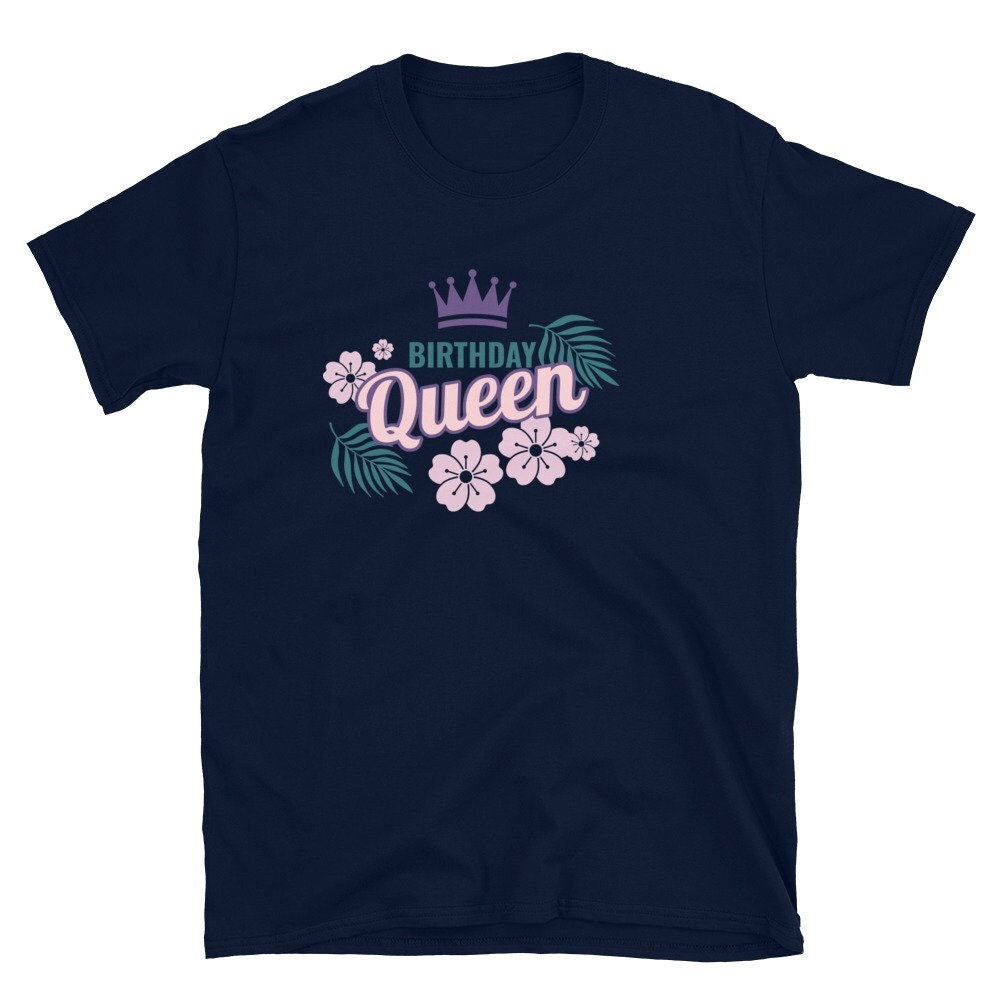 Birthday queen tshirt, women's birthday tee, birthday gift idea, cute bday shirt, gift idea for her, birthday tshirt for mom gift for sister
