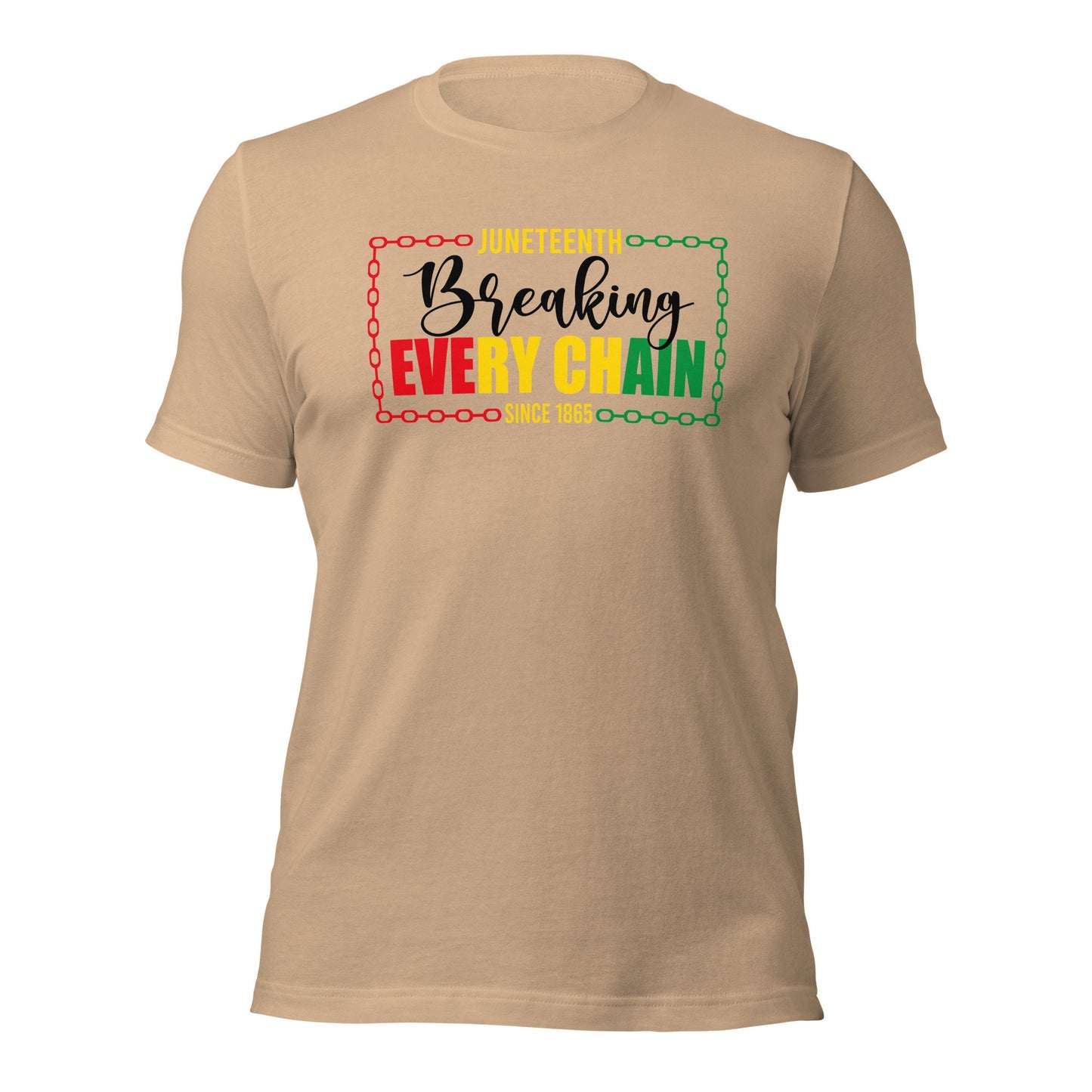 Break every chain tee, black history shirt, Juneteenth, 1865, free at last, independence day, black pride, cultural clothing,