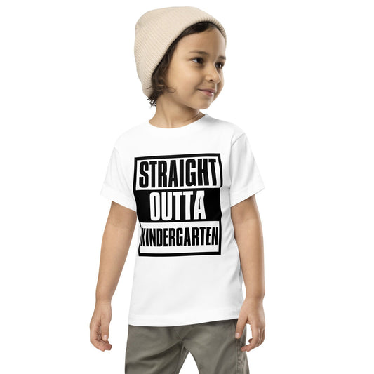 Back to school t-shirt, straight outta kindergarten tee, preschool top, gift idea for children, unisex children clothes, cute school t-shirt
