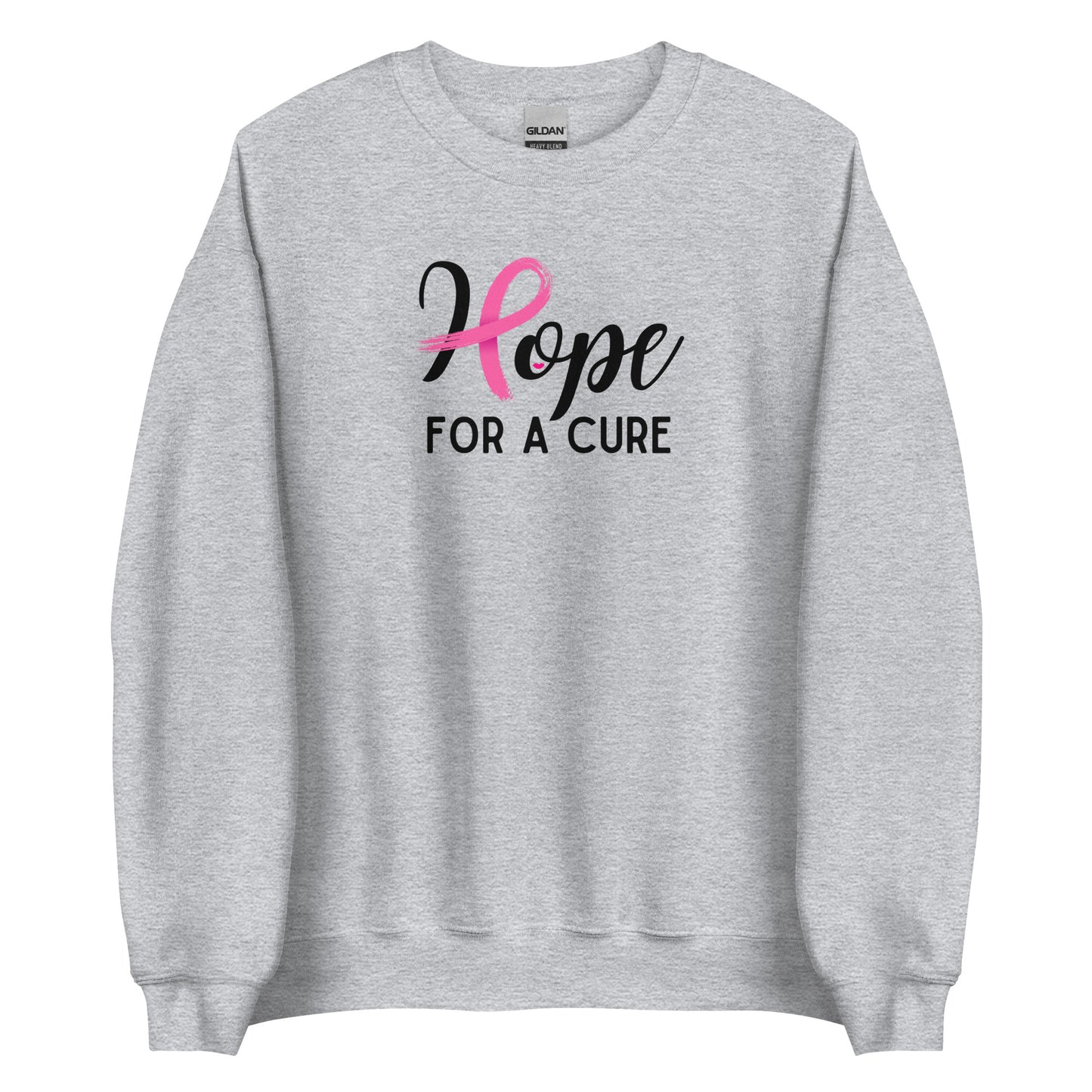 Hope for A Cure Breast Cancer Sweatshirt, cancer support and awareness, cancer sucks, survivor, warrior, wear pink in October,