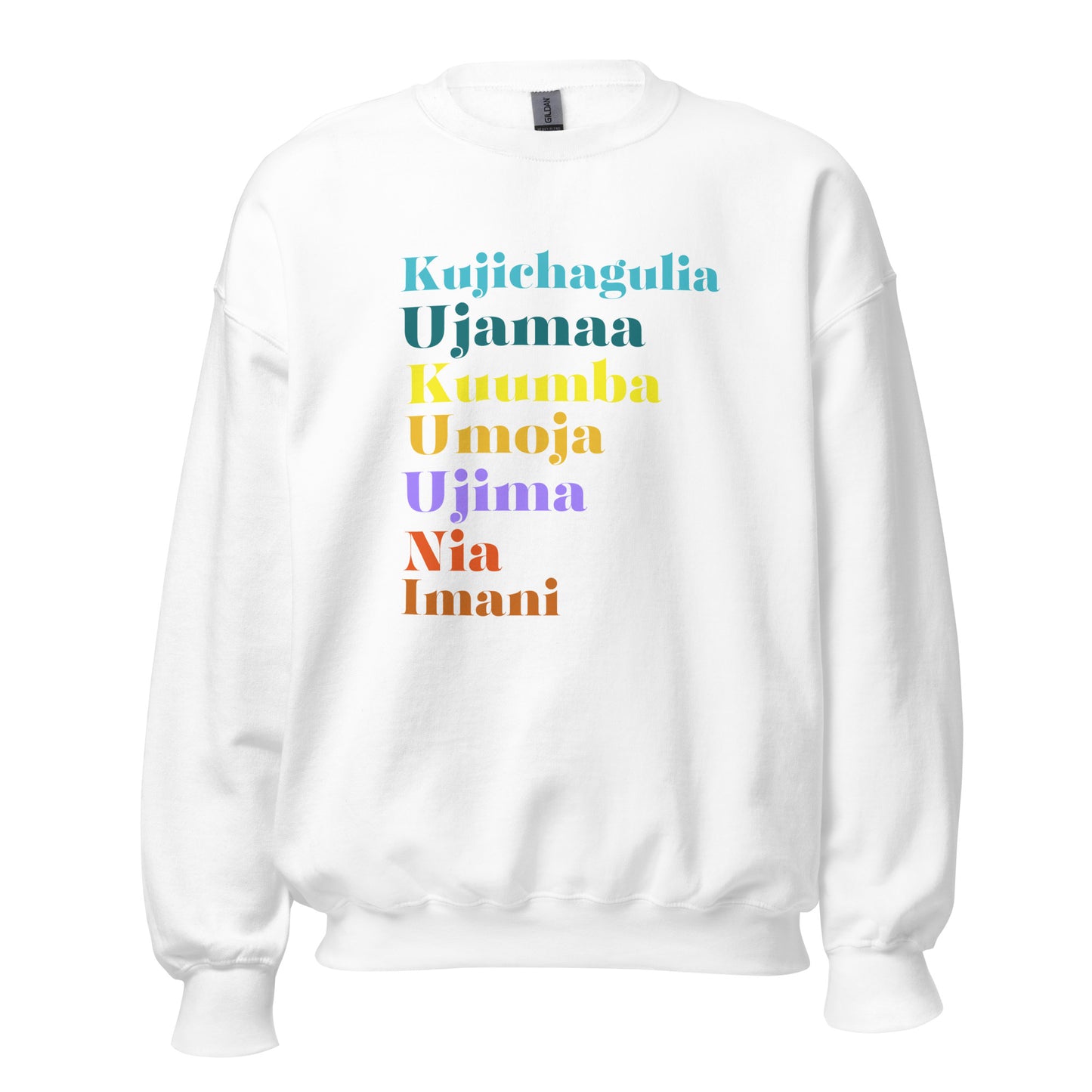 Kwanzaa sweatshirt, gift idea for Kwanzaa, African attire, black Christmas tee, 7 principles of kwanzaa, Afrocentric, ethnic history sweater