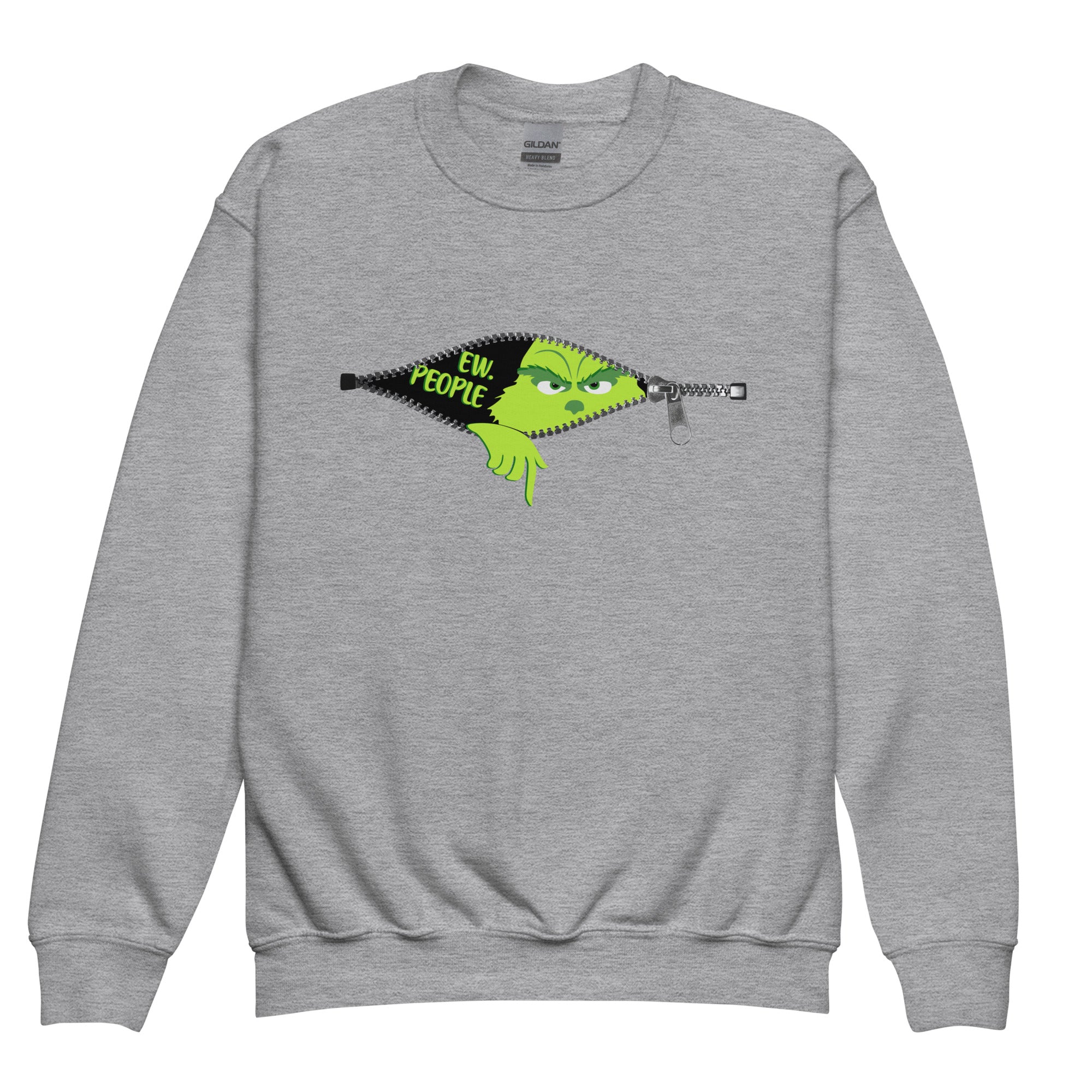 Ew people Grinch sweatshirt, Christmas sweater, funny Christmas tee, ugly xmas sweater, holiday gift kids, whoville, birthday, Green goblin,